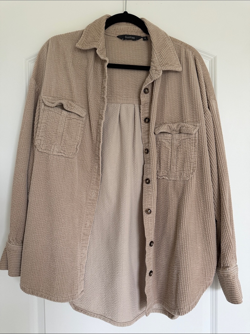 Glassons Beige Corduroy Shacket
